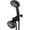 Matte Black, variant on For California High Pressure 24-setting Handheld & Rain Shower Head Combo, Stainless Steel Hose, 3-way Water Diverter - Chrome Finish