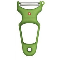Toolswiss Y Shaped Vegetable Peeler | Extra Sharp Stainless-Steel Blade, Thick Plastic Handle, Ergonomic and Easy to Grip, Made in Switzerland, Dishwasher Safe, Green