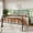 Black, variant on Amolife Twin Size Bed Frame, Metal Platform Bed with Vintage Headboard&Footboard, No Box Spring Required, Easy Assembly, White