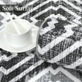 thumbnail image 4 of CAROMIO Modern Geometric Area Rug 4 x 6 Washable Rugs with Non Slip Rugs for Living Room Bedroom Rug Carpet Stain Resistant Rug, Gray, 4 of 5