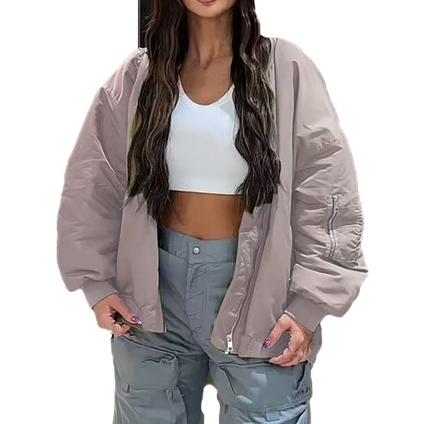 Puntoco Abrigo Chaqueta De Algodón Cálida Y Suelta para Mujer Chaqueta Informal Superior Chaqueta Liquidación Puntoco Puntoco-1