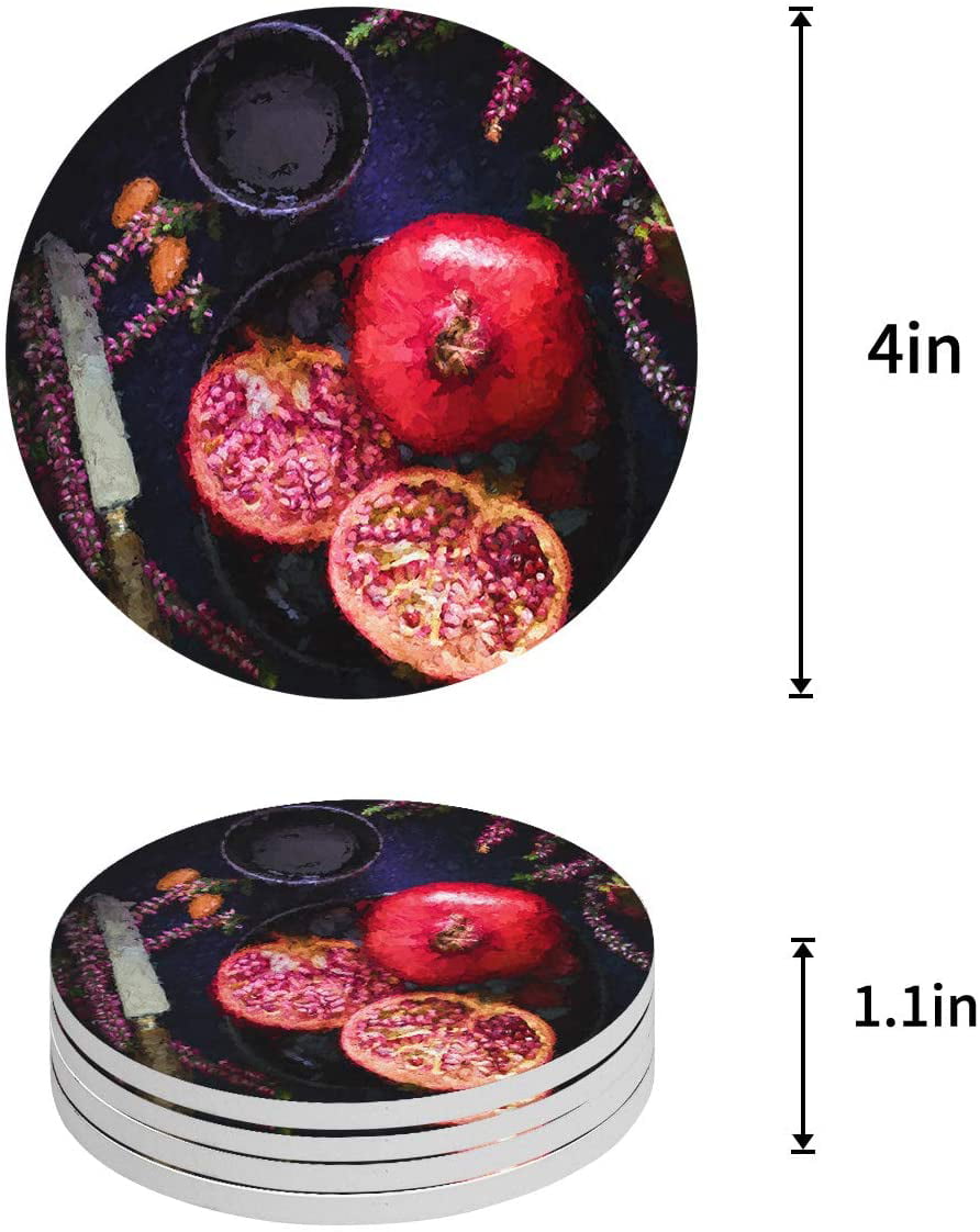 Pomegranate coaster 4.9’’