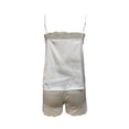 thumbnail image 7 of BOOMNY Womens 2 Peice Pajamas Set Solid Lace Sleeveless Pjs Tops Shorts Sleepwear Outfits for Women Lightweight Homewear Loungewear, 7 of 7