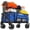 Blue, variant on Heavy Duty Collapsible Garden Cart Wagon – 200L Large Collapsible Utility Cart, 209kg/460lbs Capacity, All-Terrain 360° Wheels, Cup Holders, Side Pocket, Storage Cover, Ideal for Shopping