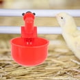 thumbnail image 3 of LULULION 1Set Red Plastic Multi Function Chicken Waterer Easy Operation and Durable Chicken Accessory, 3 of 8