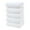 White, variant on Bath Towels Set of 5 100% Cotton Terry 13.8" x 30.7" Quick Dry, Soft & Highly Absorbent – Towels for Bathroom, Gym, Pool & Daily Use