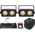 thumbnail image 2 of (2) Chauvet Shocker 2 Dual Zone COB LED Blinder Stage Lights+Bag+DMX Controller, 2 of 20