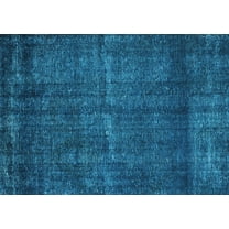 Ahgly Company Indoor Rectangle Oriental Light Blue Industrial Area Rugs, 5' x 7'