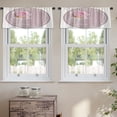 thumbnail image 2 of LALILO Kitchen Curtain Valance Floral Round Shape Rod Pocket Window Curtain 52"x 18" Set of 2, 2 of 6