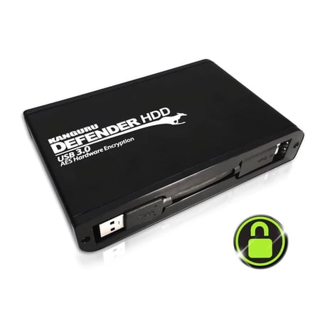 UPC: 0705110112086 | Kanguru 1TB Defender HDD300 Encrypted Hard Drive