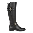 thumbnail image 2 of NATURALIZER Womens Black Buckle Accent Cushioned Round Toe Zip-Up Leather Boots 7.5 M, 2 of 4