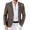Brown, variant on Men's Blazer Casual Sport Coats Two Buttons Lightweight Suit Jacket
