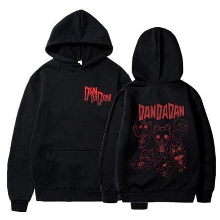 Dandadan Merch Unisex Hooded Sweatshirt featuring Practical Pockets and an Adjustable Drawstring