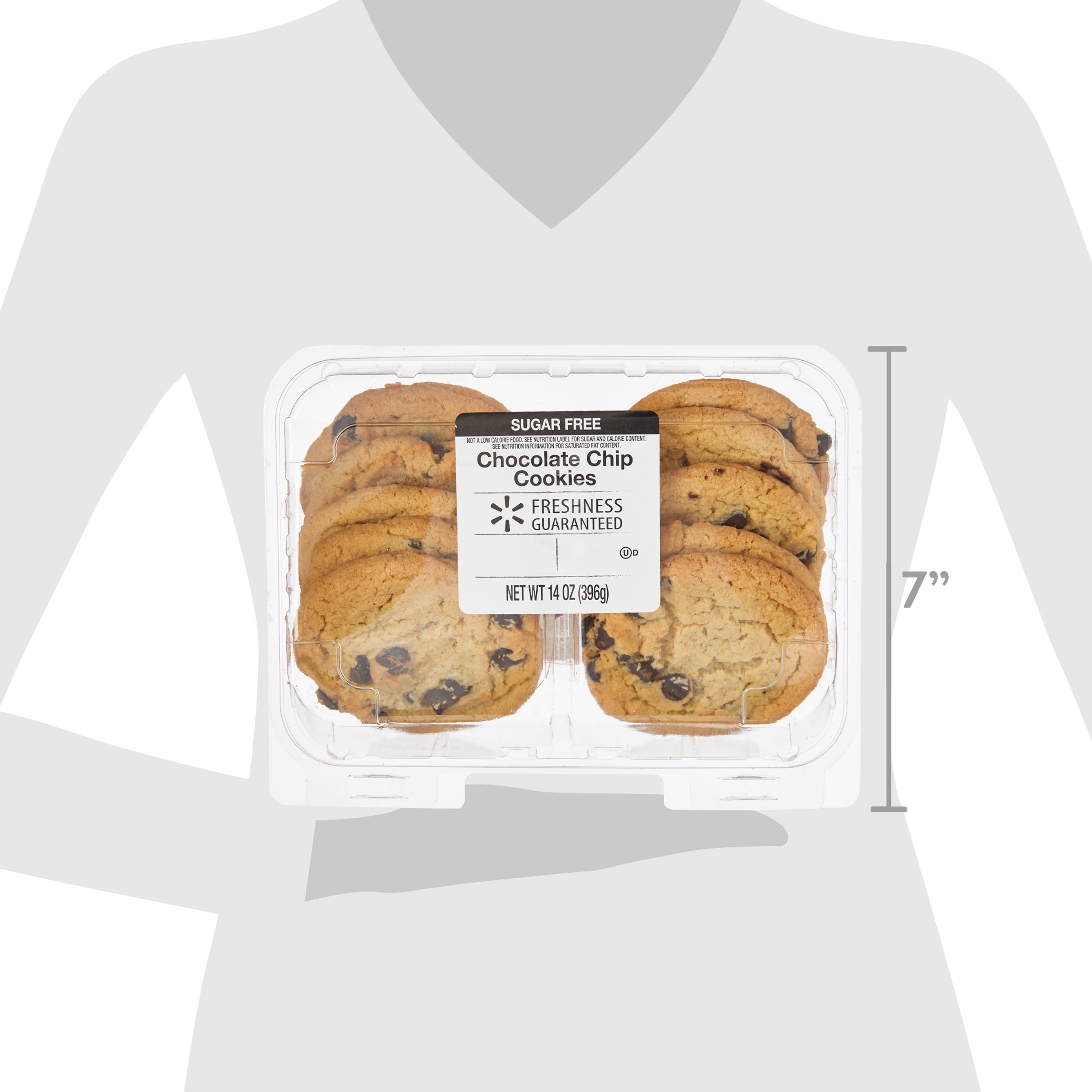 Freshness Guaranteed Sugar Free Chocolate Chip Cookies, 14 oz, 10 Count