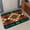 Turquoise, variant on Small Door Mat Indoor Outdoor 15.7"x23.6",Vintage Fall Blue Absorbent Non Slip Entry Rug,Thanksgiving Botanical Pumpkins Rustic Low Profile Welcome Mat for Front/Side Door Apartment Entrance Bathroom