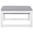 thumbnail image 3 of Modway Fortuna Modern Aluminum Patio Ottoman in White/Gray Finish, 3 of 5