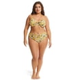 thumbnail image 4 of Time and Tru Women's Printed Cinched Bikini Swim Bottoms, Sizes S-3X, 4 of 7