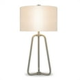 thumbnail image 4 of Henn&Hart 14" Brushed Nickel Metal/Fabric Table Lamp, 4 of 10