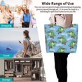 thumbnail image 4 of Yiaed Crocodile Riding Skateboard Print Handbag for Women Tote Purse Shoulder Bag Large Fashion Hobo Purse Handbag Shopping Tote, 4 of 5