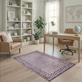 thumbnail image 2 of ODIKA 4'x6' Ultra-Soft Area Rug, Greece Greek Key Vintage Meander Bordered Fret Motifs Border None Washable, Bare feet friendly, Silk-Touch for Bedroom Home office, 2 of 7