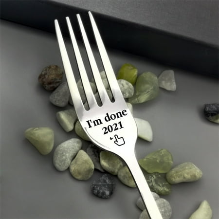

Stainless Steel Fork Gift For Relatives Friends Family Tableware Cake Fruit Fork Spoon