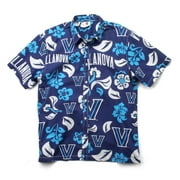 Wes and Willy Men's Villanova University Floral Shirt Button Up Beach Shirt
