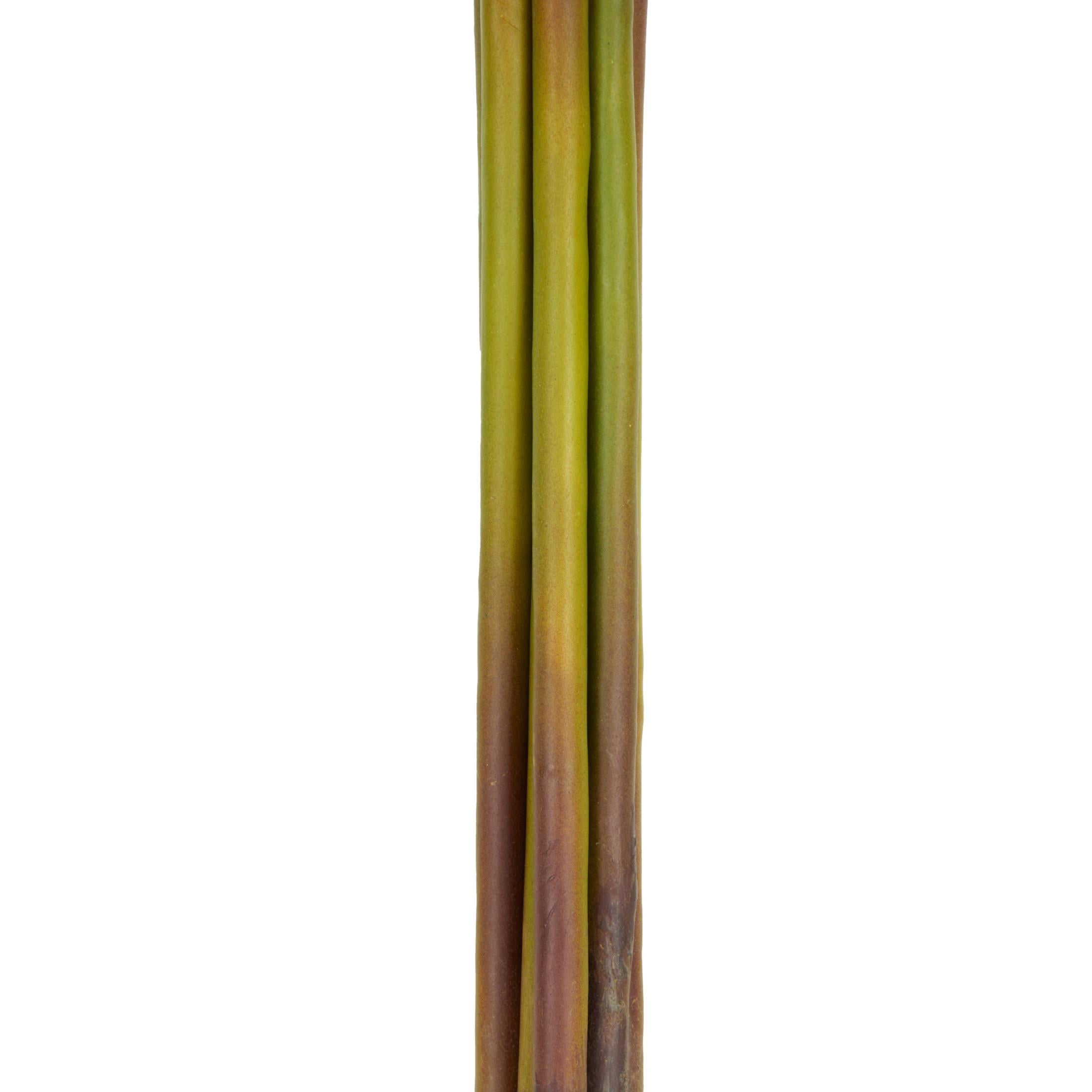 32" Plastic Floral Tall Hydrangea Artificial Flower Stem, by DecMode (8 Count)