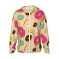 thumbnail image 2 of Lsque Donuts UPF 50+ Lightweight Sun Protection Men's Women's Long Sleeve Shirt, Hoodie Performance -X-Large, 2 of 9
