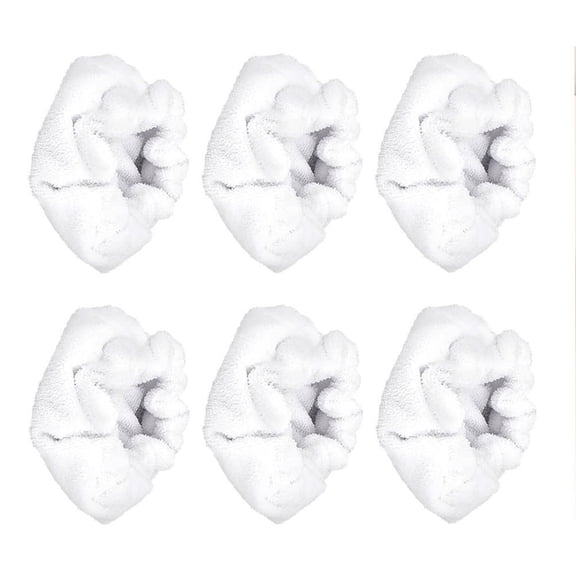 Jesscasday 6Pcs Washable Microfiber Cloths Steams Cleaner Accessories Triangular Small Bonnets Compatibles with Handheld Steamers