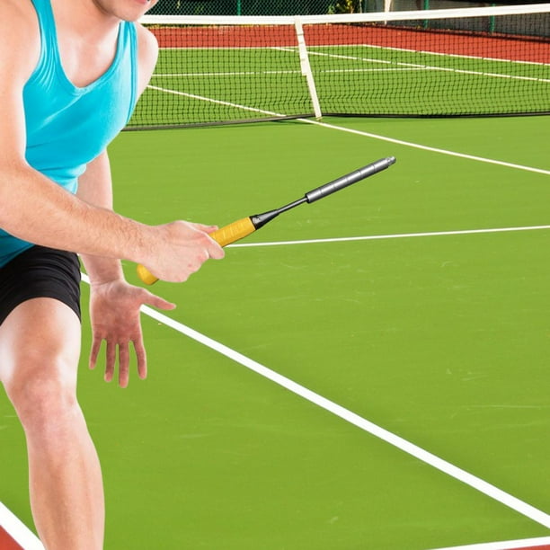 Raqueta de bádminton Swing Trainer Badminton Power Enhance Grip para adultos de velocidad Naranja Cola Raqueta de entrenamiento de bádminton