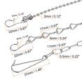 thumbnail image 4 of 1Set Toilet Flapper Chain 22cm 26cm 3 Style Toilet Handle Lever Lift Flush Replacement 304 Stainless Steel Toilet Repairing Part, 4 of 5