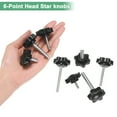 thumbnail image 4 of Uxcell 6-Pack Star Clamping Knobs, M8x40mm Hand Tightening Screws Handle 38mm, 4 of 7