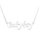thumbnail image 1 of Fashion Stainless Steel Letters Pendant Necklace Chain Charms Jewelry for Men and Women (Babyboy), 1 of 3