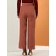 thumbnail image 5 of Pantalones de pana Allegra K mujer elásticos cintura alta sueltos largos rectos marrón XL, 5 of 6