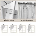 thumbnail image 5 of Farmhouse Wood Grain Swag Valances for Windows, Kitchen Window Curtains Over Sink, Vintage Country Barn Gate Grey Window Treatment Curtains for Living Room/Bedroom Curtains 2 Panel Sets 36"x45", 5 of 8