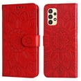 thumbnail image 5 of Dteck for Samsung Galaxy A13 Case, PU Leather Flip Wallet Case with Cart Slot Wrist Strap and Kickstand Shockproof Protective Case for Samsung Galaxy A13 6.6 inch 2021 Ladies Girls Women Men, Red, 5 of 14