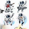 thumbnail image 4 of Pegatinas de pared de astronauta, pegatinas de pared extraíbles de PVC para dormitorio, sala de estar, habitación de niños, jardín de infantes, ventana de arte, puerta, armario, pasillo, decoración d JAMW Sencillez, 4 of 5