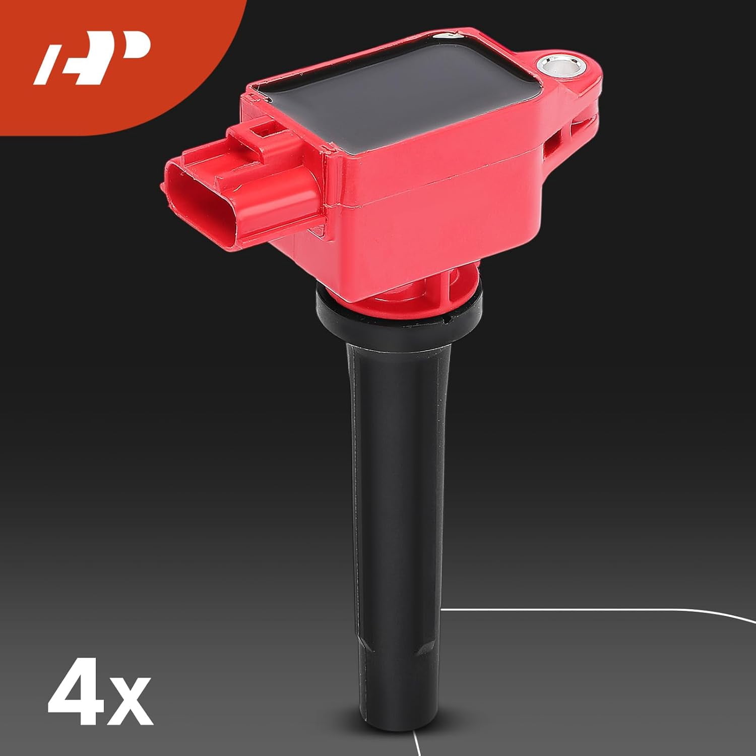 A-Premium (Red) Set of 8 Ignition Coil Pack and Iridium Spark Plugs Compatible with Toyota Yaris 2020 & Mazda 3 2012-2024, 6 2014-2017, 3 Sport, CX-3, CX-30, CX-5, CX-50, MX-5 Miata, 1.5L 2.0L 2.5L