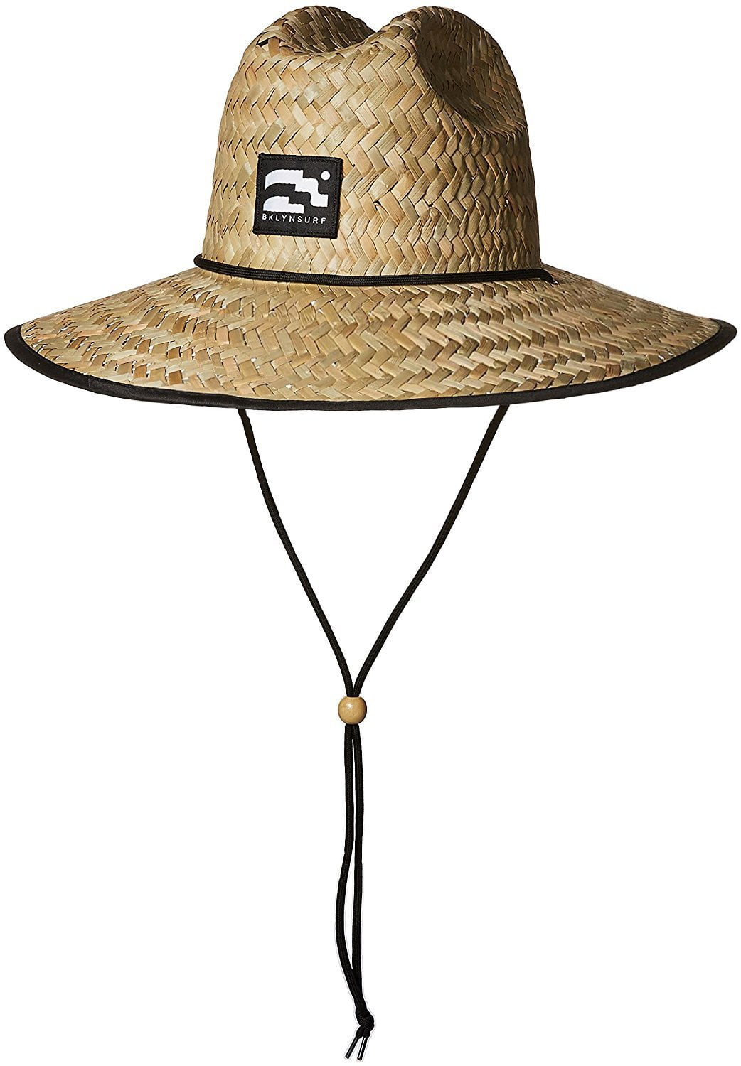 Brooklyn Surf Brooklyn Surf Men's Straw Sun Lifeguard Beach Hat Raffia Wide Brim, Natural One