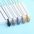 thumbnail image 5 of Hollow Teardrop Urn Locket Ashes Necklace Memorial Jewelry Hot Air Balloon Cremation Jewelry Funeral Jewelry Ash Holder With Mini Keepsake, 5 of 7