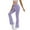 Purple, variant on MOJOGO Womens Yoga Pants Flare Lounge Pants Crossover High Waisted Bootcut Workout Leggings with Pockets Blue M