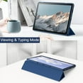 thumbnail image 6 of JETech Case for Samsung Galaxy Tab A9+ / A9 Plus 11-Inch 2023, Clear Transparent Hard PC Back, Protective Tri-Fold Stand Slim Tablet Cover, Auto Wake/Sleep (Navy), 6 of 6