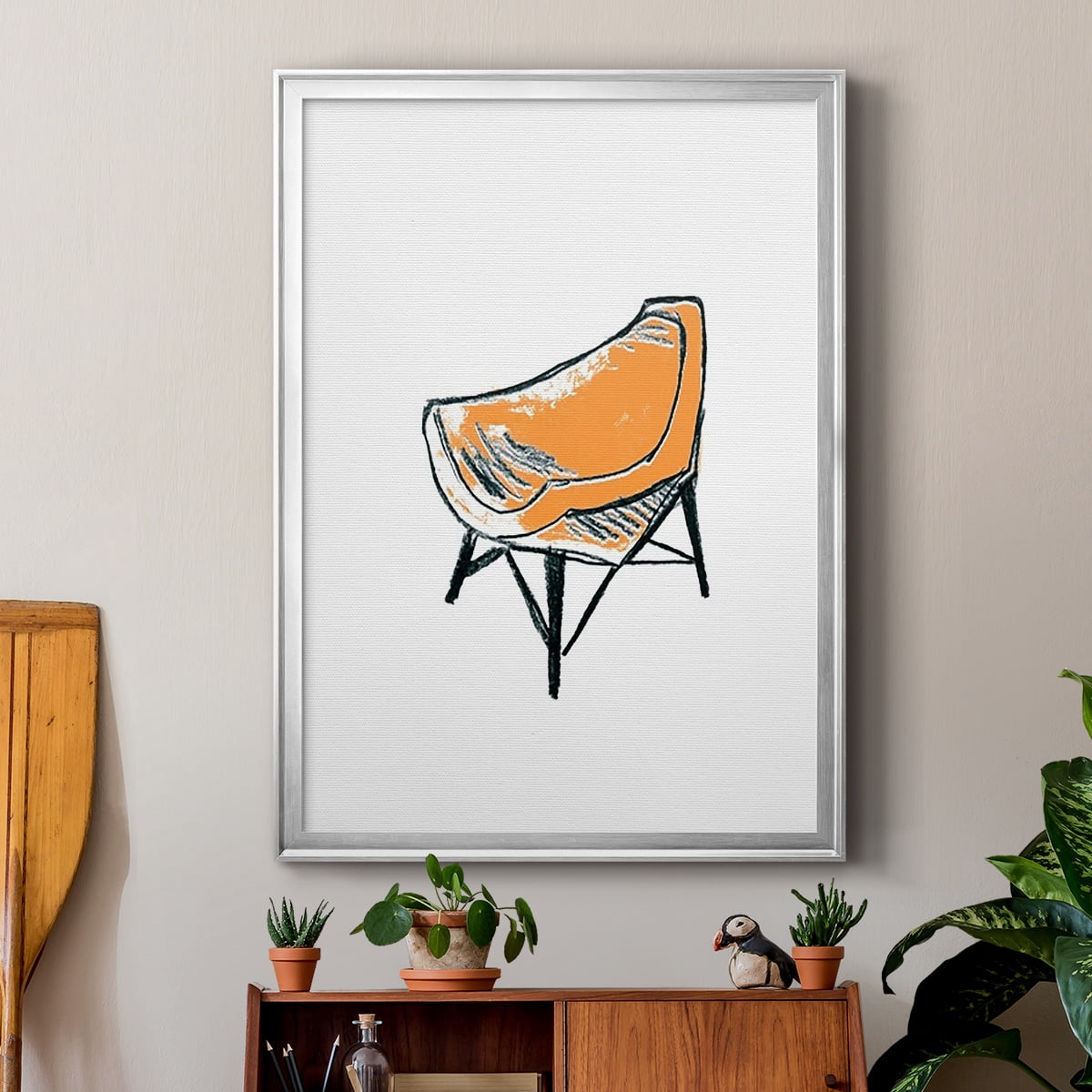 Take a Seat XII Premium Framed Print, in Gold, Black, or Silver - Ready to Hang