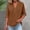 Coffee, variant on Women's V-Neck Button-Down Tunic Blouse, Casual Short Sleeve Linen Look Shirt, Breathable Summer Top for Everyday Wear RD4 XXL