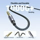 thumbnail image 4 of Cable de audio estéreo de alta fidelidad UGREEN de 3,5 mm, 4 polos, trenzado, 3 m, 4 of 9