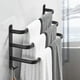 thumbnail image 4 of Toallero de pared de 3 barras para baño, toallero de aluminio de 50cm, estante para toallas de baño montado en la pared (negro), 4 of 5