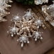 thumbnail image 4 of Adornos para árbol de Navidad de cristal acrílico 2025, copos de nieve transparentes, colgantes, decoraciones para el hogar, jardín, Año Nuevo, 4 of 5