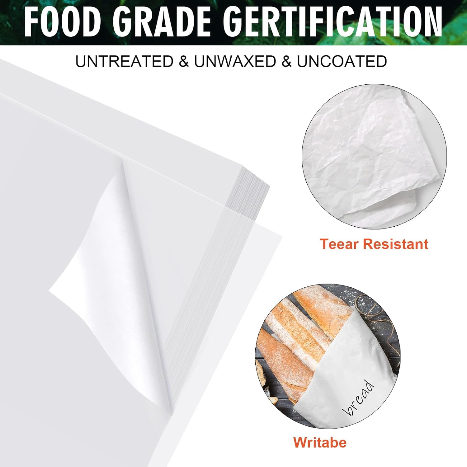 100 Pieces Butcher Paper for Sublimation 15 x inch Disposable No Wax Sheets Precut Square Meat Wrapping Heat Press Art Project