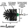 thumbnail image 5 of Wire Brush Alternative – Ultra Stiff Black Nylon Bristle Drill Scrubber for BBQ Grills, 5 of 7