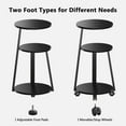 thumbnail image 5 of Biemlerfn End Side Table, Round Sofa Table with Metal Frame, 3-Tier Coffee Table Nightstand for Home, Black, 5 of 10